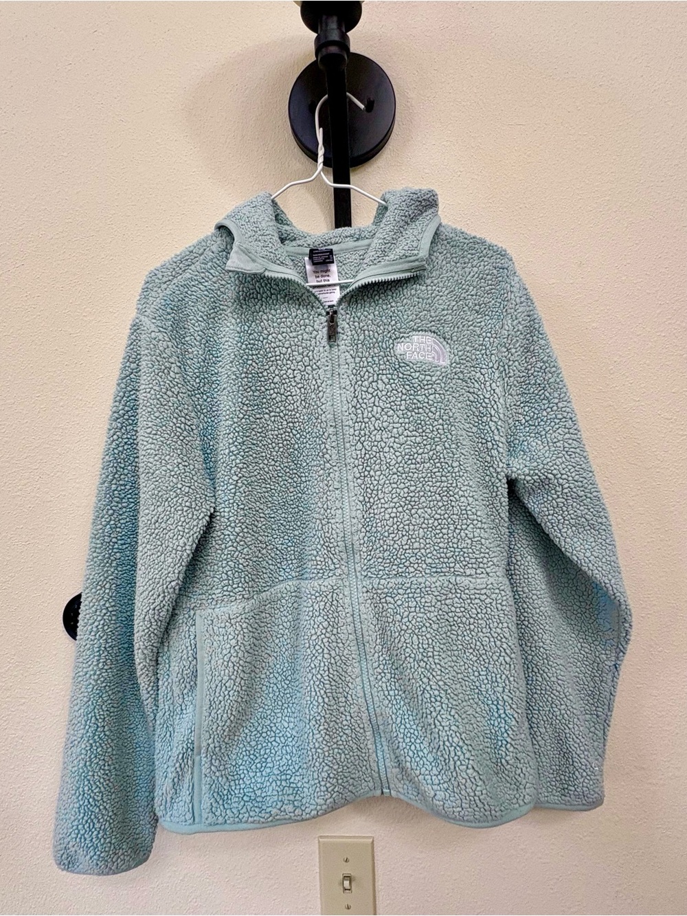 The North Face Kids' Light Blue/green Cozy Sherpa Jacket